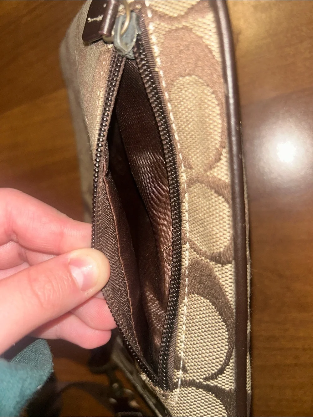 Coach Brown Signature Crossbody Bag